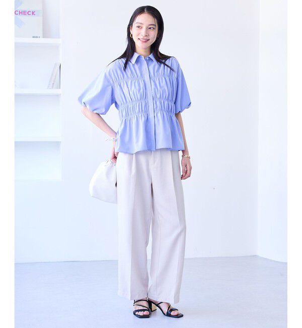 VIS「シャーリングバルーンシャツ」|シャツ・ブラウス|