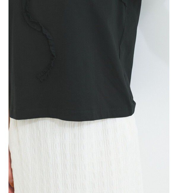 VIS「フリルテープ刺繍アソートTシャツ」|Tシャツ・カットソー|