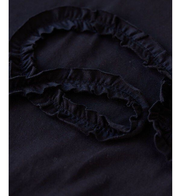 VIS「フリルテープ刺繍アソートTシャツ」|Tシャツ・カットソー|