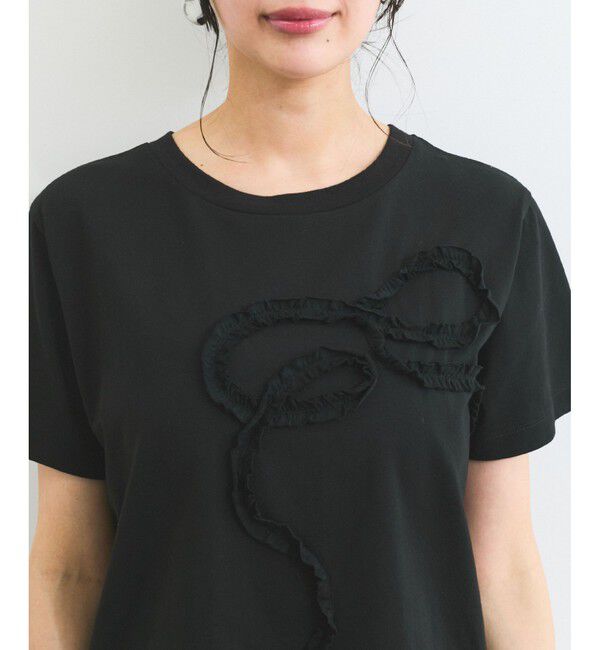 VIS「フリルテープ刺繍アソートTシャツ」|Tシャツ・カットソー|