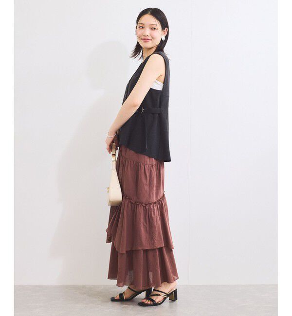 VIS「【セットアップ対応】サイドベルトフレアジレ」|ベスト・ジレ|