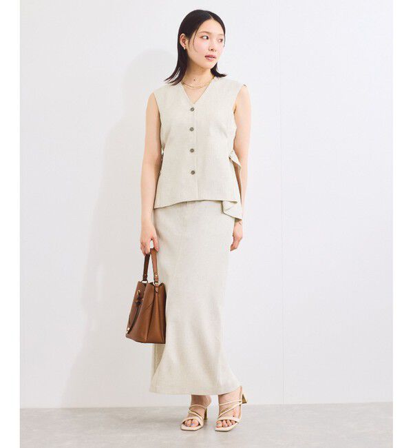 VIS「【セットアップ対応】サイドベルトフレアジレ」|ベスト・ジレ|