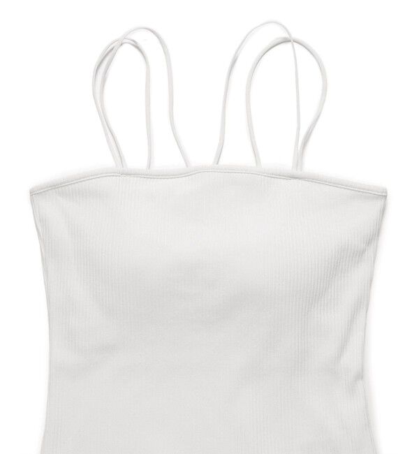 VIS「【選べる着丈】カップ付きWストラップキャミソール【洗える】」|キャミソール|