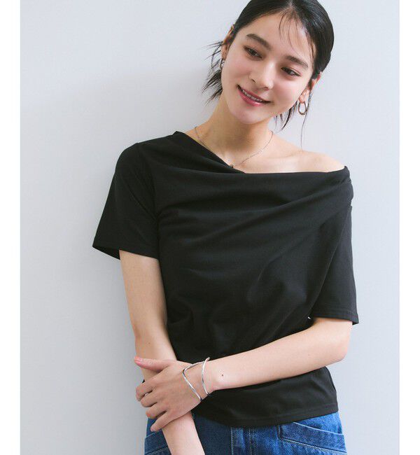 VIS「【夏トク価格】半袖ドレーププルオーバー」|Tシャツ・カットソー|