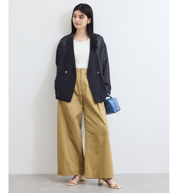 VIS「【洗える】マリンデザインバギーパンツ」|チノ|