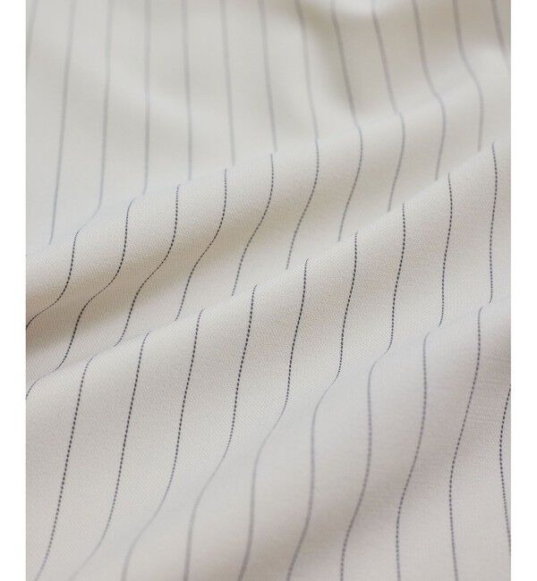 VIS「【接触冷感/UVケア】ピンストライプリラックスワイドパンツ」|チノ|