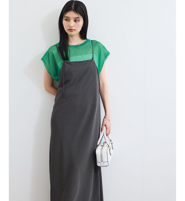 VIS「バイヤス仕立てナローキャミワンピース」|ワンピース|