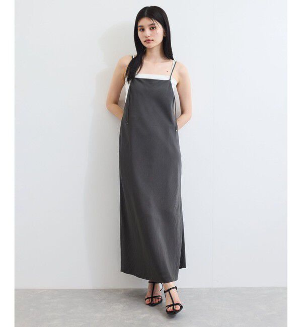 VIS「バイヤス仕立てナローキャミワンピース」|ワンピース|