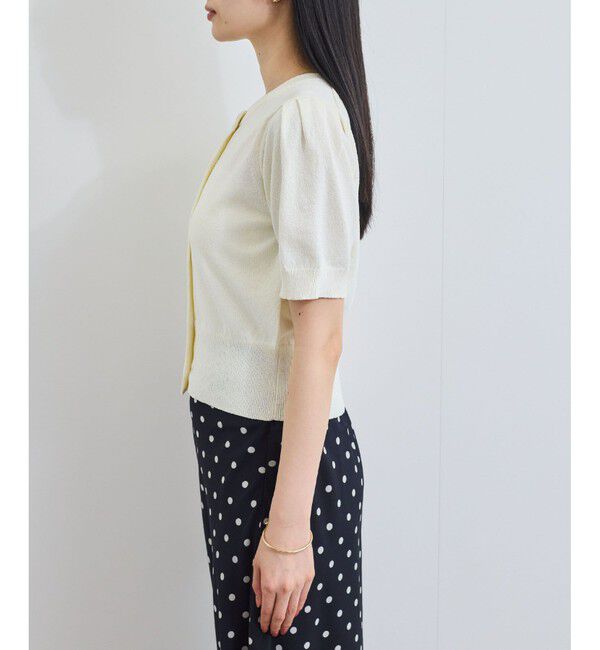 VIS「【UVケア/洗える】ハーフスリーブニットトップスカーディガン」|カーディガン|