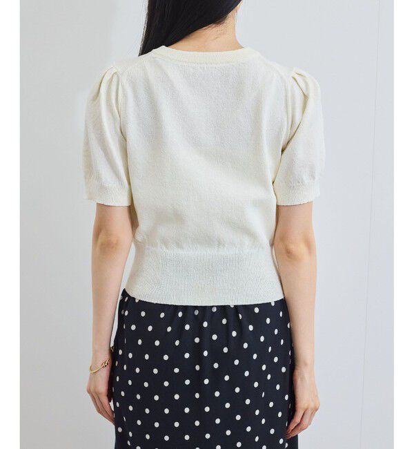 VIS「【UVケア/洗える】ハーフスリーブニットトップスカーディガン」|カーディガン|