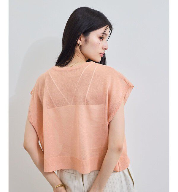 VIS「ドライタッチシアーニットトップス」|ニット・セーター|