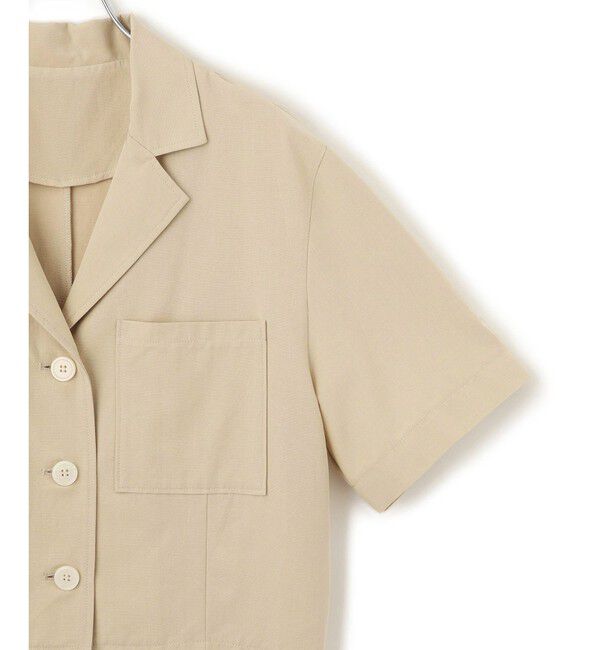 VIS「【Chocomoo】VIS別注バック刺繍クロップドハーフスリーブシャツ」|シャツ・ブラウス|