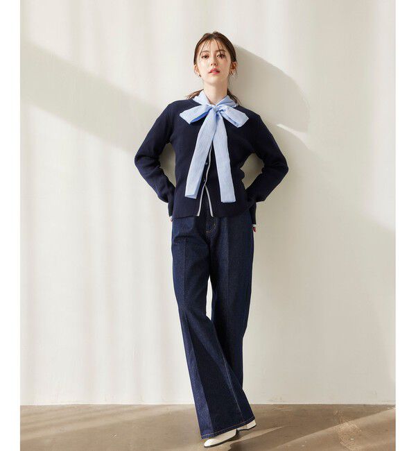 VIS「フレアシルエットデニムパンツ」|デニム|