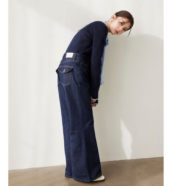 VIS「フレアシルエットデニムパンツ」|デニム|