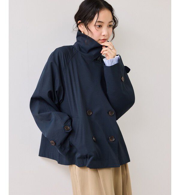 VIS「ショートトレンチコート/UVケア・撥水・花粉ガード」|トレンチコート|