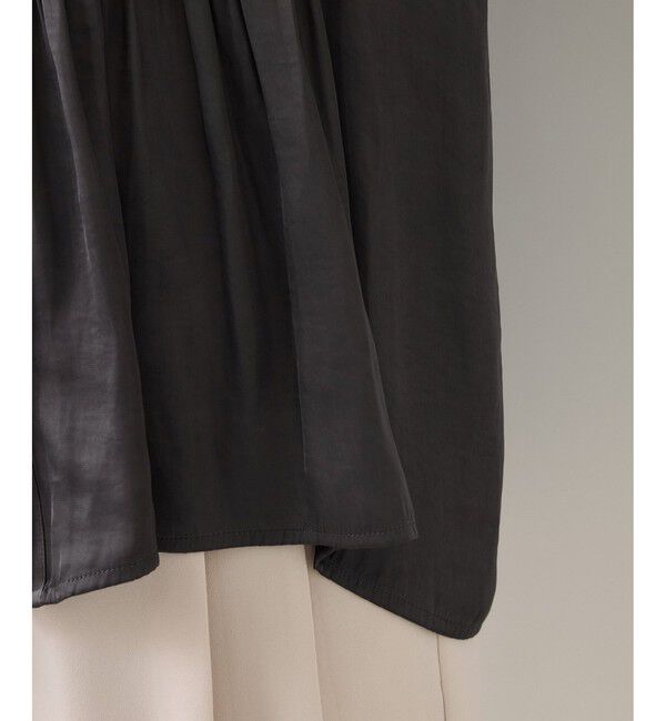 VIS「エアリーサテンシャーリングブラウス/イージーケア」|シャツ・ブラウス|