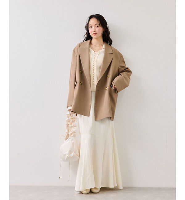 VIS「サテンツイルマーメイドスカート」|スカート|