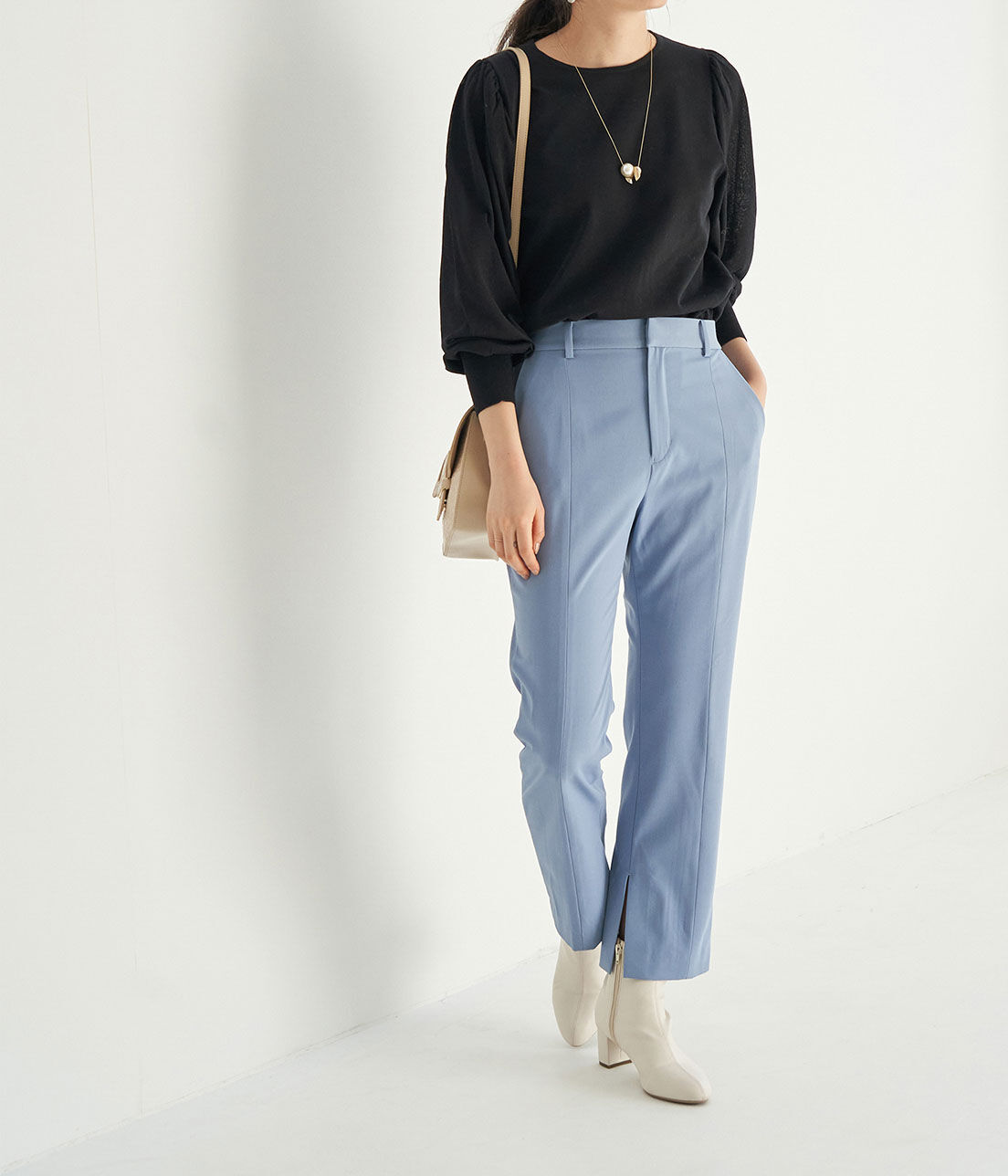 Rope&rsquo;Picnic「【emur】スリットテーパードパンツ」|その他|