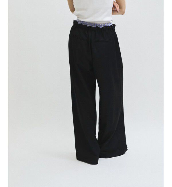 ADAM ET ROPE'「【吸水速乾】コンビウエストイージースラックス」|スラックス|