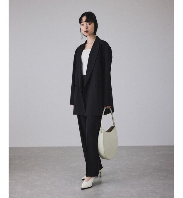 ADAM ET ROPE'「TWセミワイドスラックス」|スラックス|