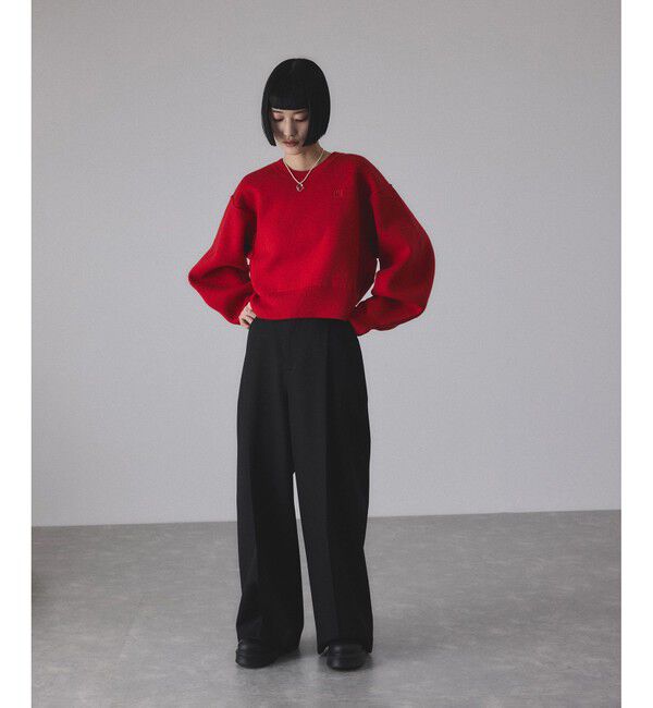 ADAM ET ROPE'「TWセミワイドスラックス」|スラックス|