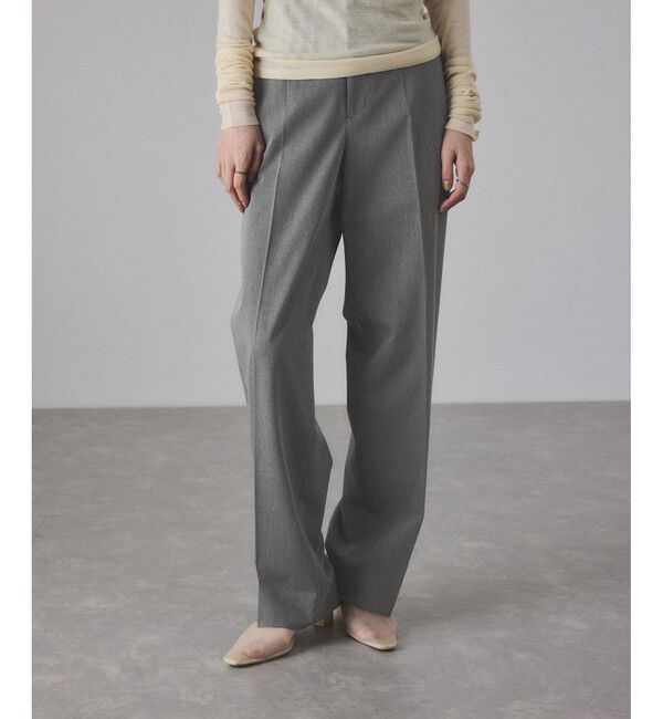 ADAM ET ROPE'「TWセミワイドスラックス」|スラックス|グレー(07)