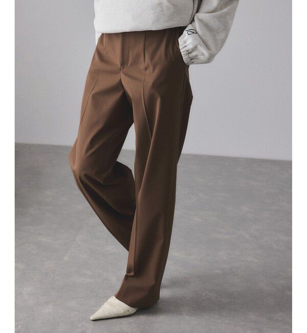 ADAM ET ROPE'「TWセミワイドスラックス」|スラックス|