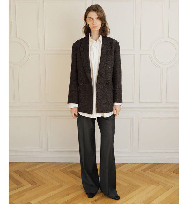 ADAM ET ROPE'「【EMOELLE】センタープレススラックス」|スラックス|