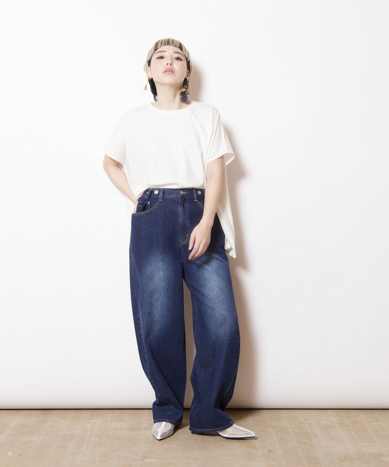  「タックデニムパンツ」|その他|