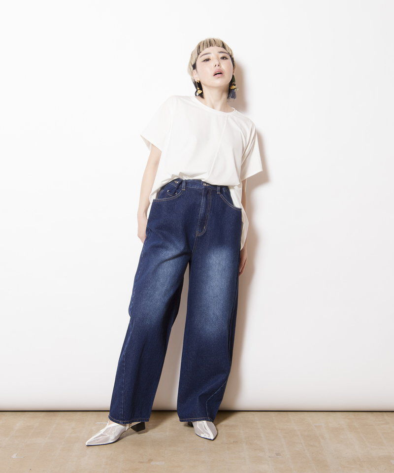  「タックデニムパンツ」|その他|