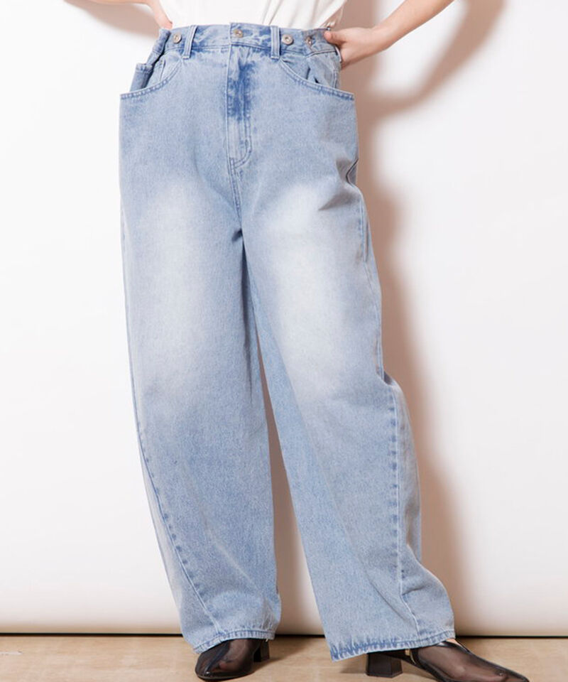  「タックデニムパンツ」|その他|L .BLUE