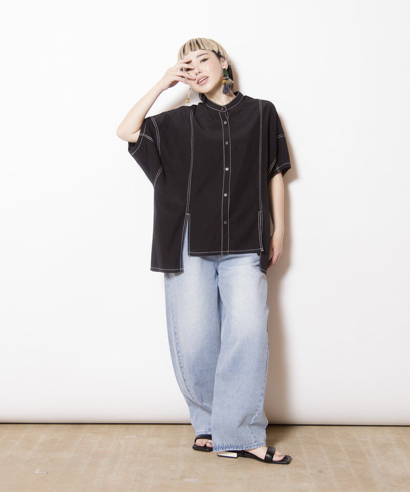  「タックデニムパンツ」|その他|