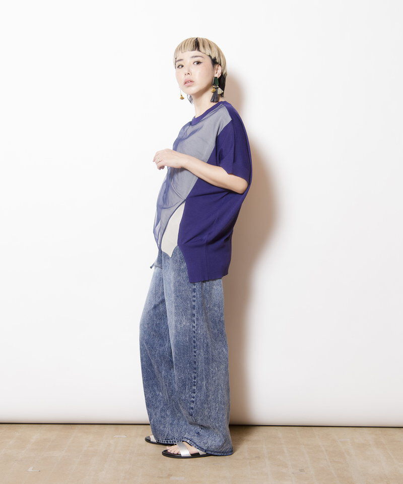  「タックデニムパンツ」|その他|