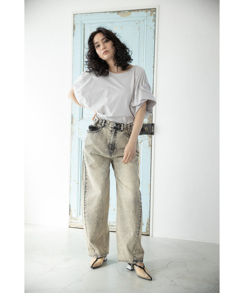  「タックデニムパンツ」|その他|