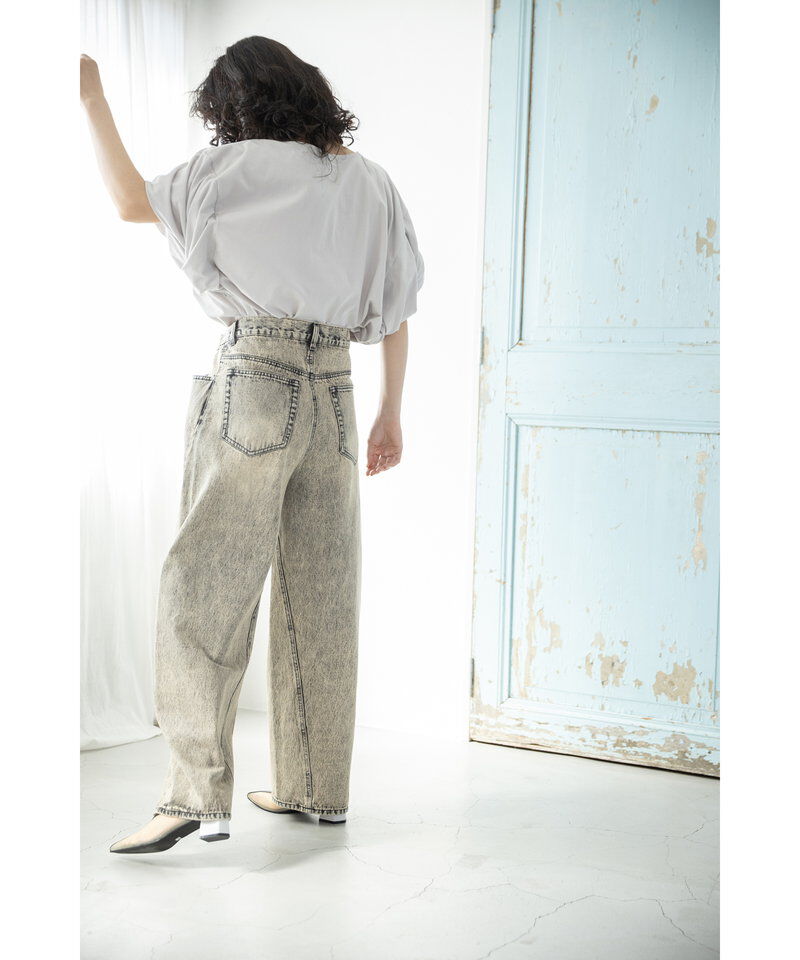  「タックデニムパンツ」|その他|