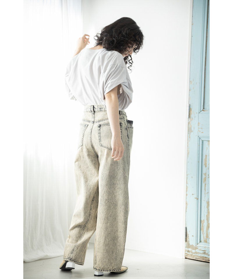  「タックデニムパンツ」|その他|