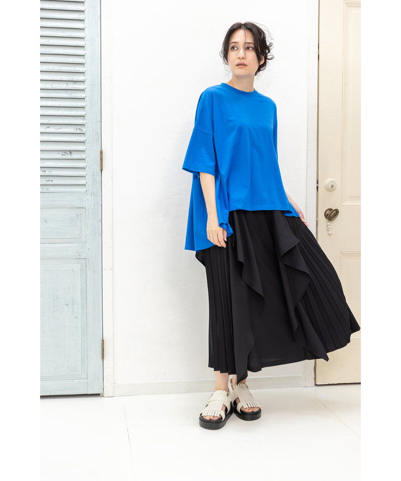  「プリーツ切替カスケードスカート」|スカート|