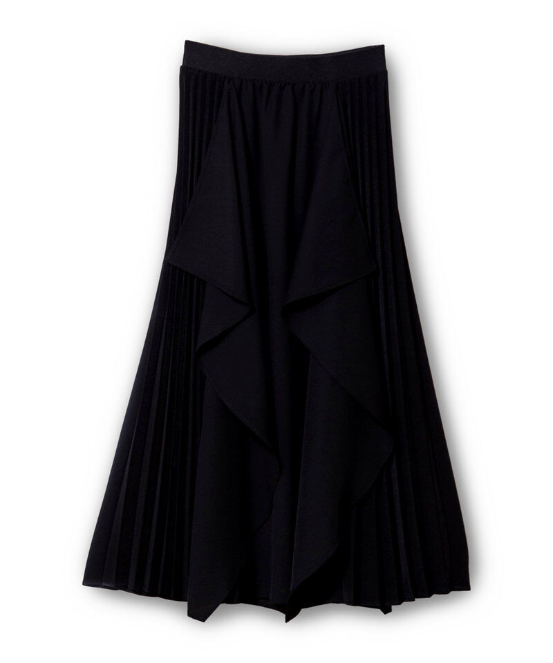  「プリーツ切替カスケードスカート」|スカート|