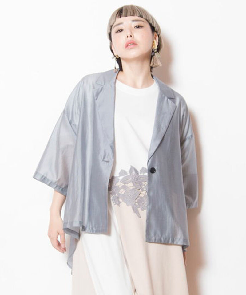  「シアーテーラードジャケット」|テーラードジャケット|GRAY