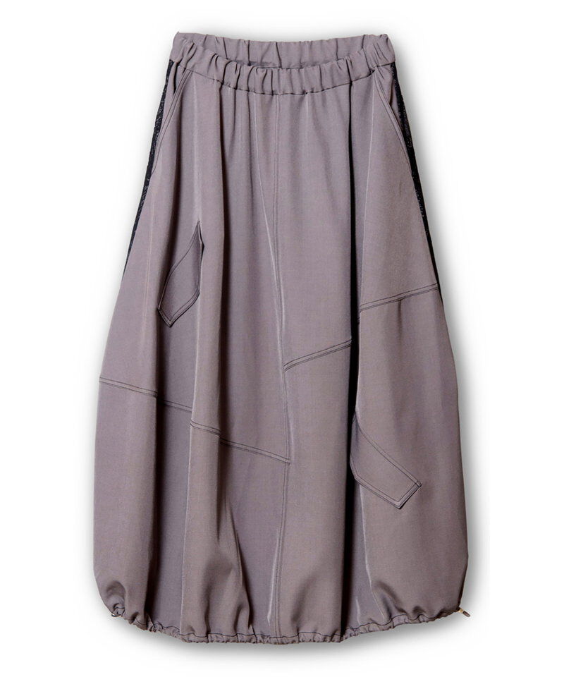  「レースプリーツ切替スカート」|スカート|