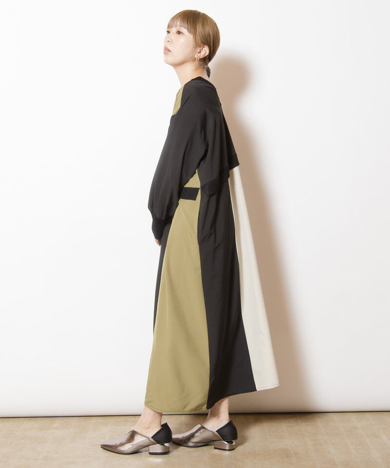  「2WAY配色切替ワンピース」|ワンピース|
