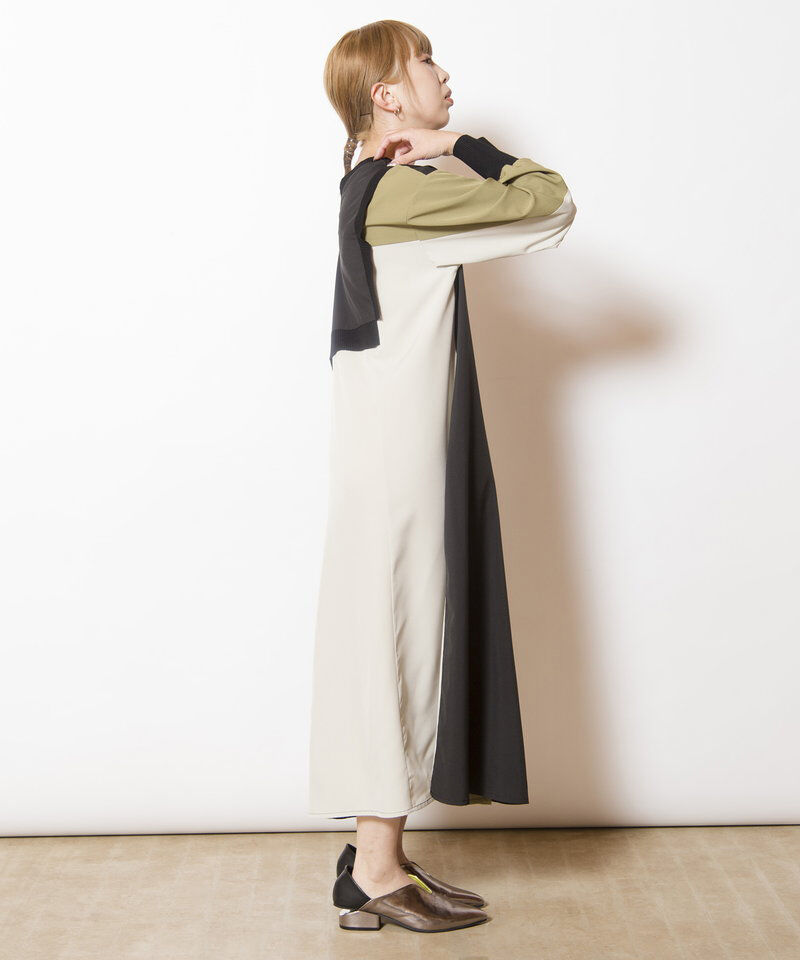  「2WAY配色切替ワンピース」|ワンピース|