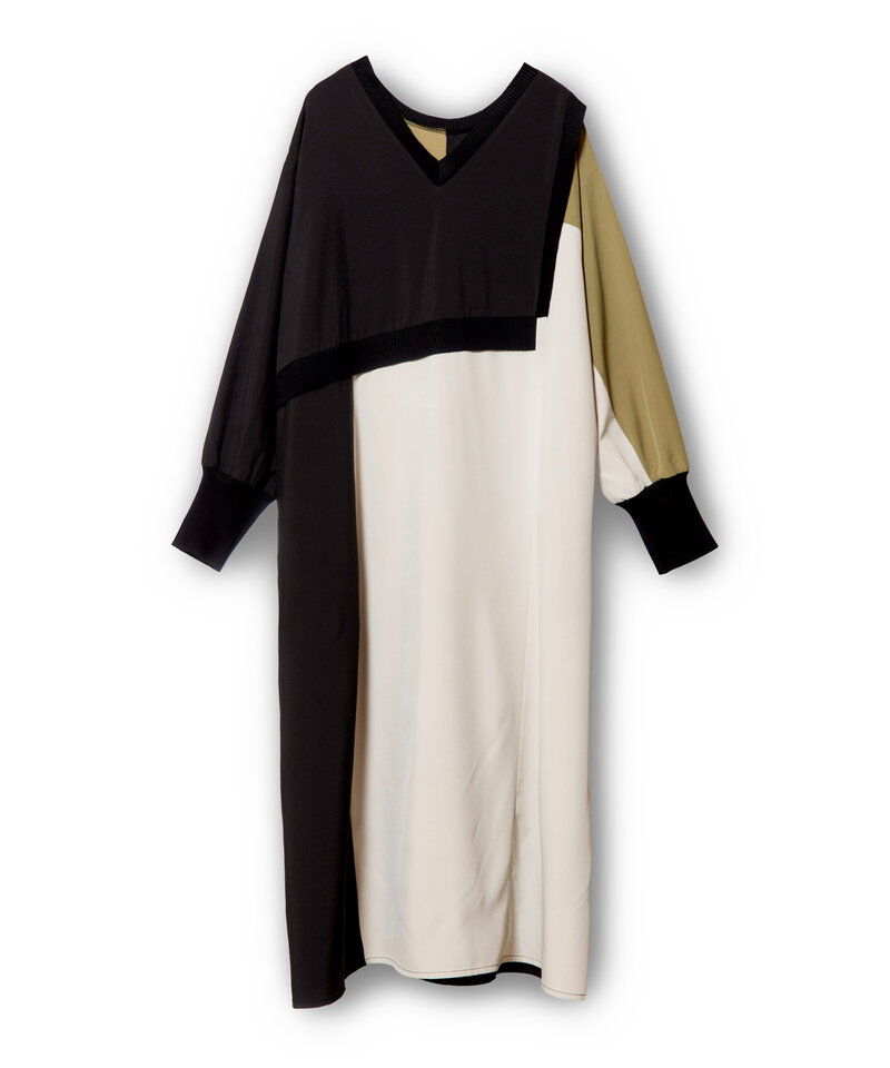  「2WAY配色切替ワンピース」|ワンピース|