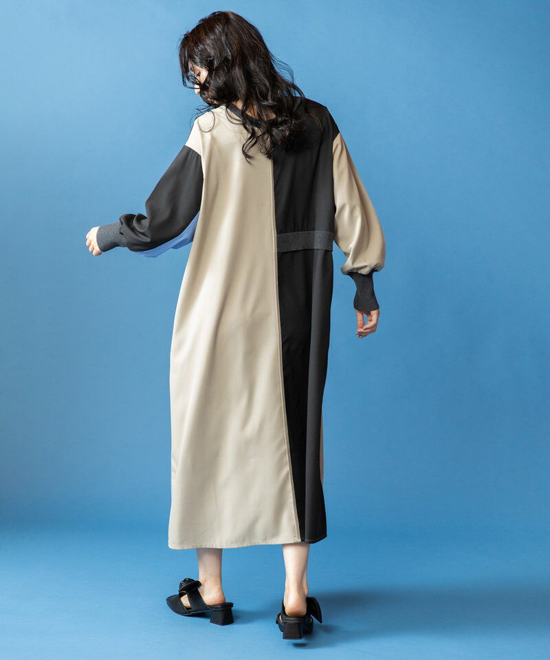  「2WAY配色切替ワンピース」|ワンピース|