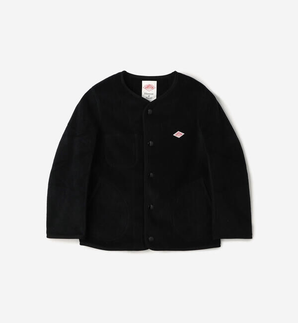 DANTON「DANTON | キッズ フリース カラーレスジャケット」|その他|BLACK
