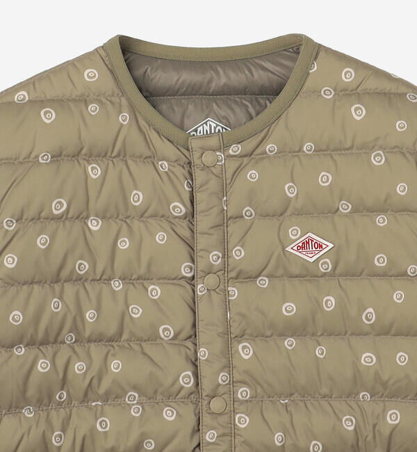 DANTON「DANTON | キッズ プリントPEタフタ クルーネック インナーダウンジャケット」|その他|