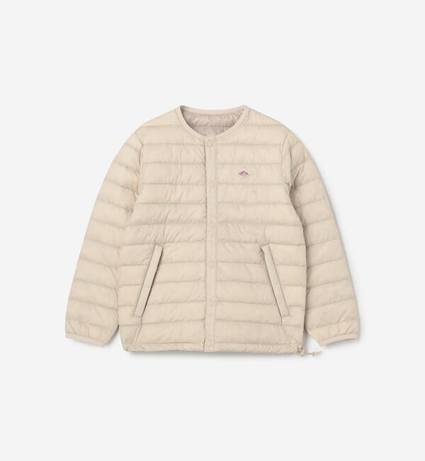 DANTON「DANTON | キッズ インナー ナイロンタフタ クルーネックダウンジャケット」|その他|OFFWHITE