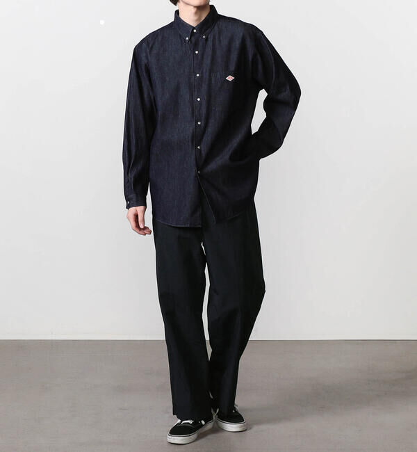 DANTON「DANTON | ナイロンタッサー ワイドパンツ MEN」|チノ|