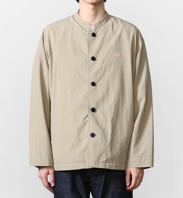 DANTON「DANTON | ナイロンタッサー バンドカラージャケット MEN」|テーラードジャケット|