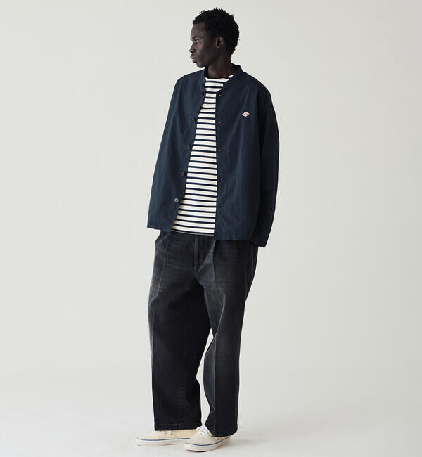 DANTON「DANTON | ナイロンタッサー バンドカラージャケット MEN」|テーラードジャケット|